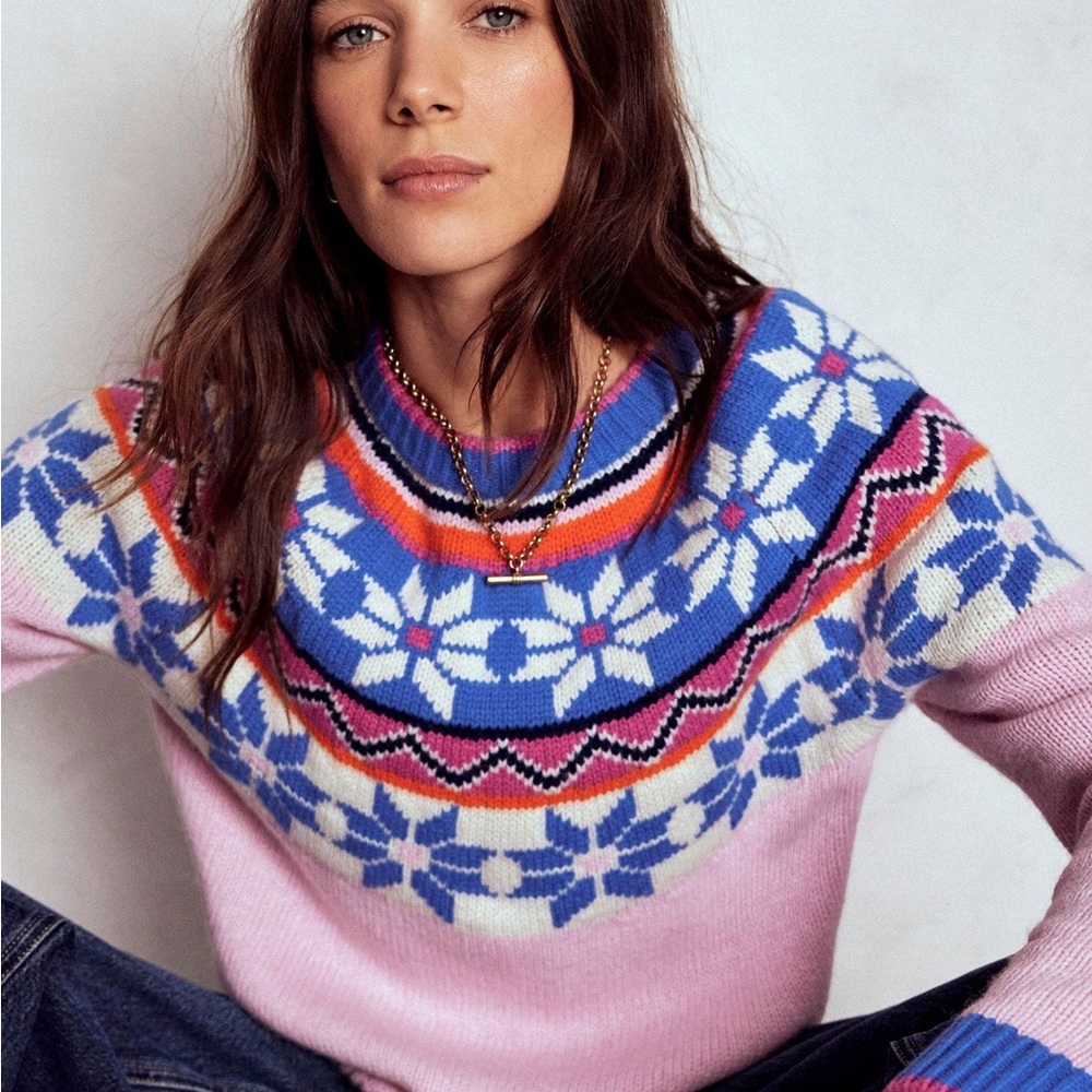Boden Eleanor Fair Isle Sweater